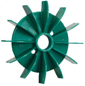 1043 – Plastic Fan suitable for GEC 132 frame size (7.5-10 HP), Kirloskar N-132 frame size (7.5-10 HP) (Old Type)